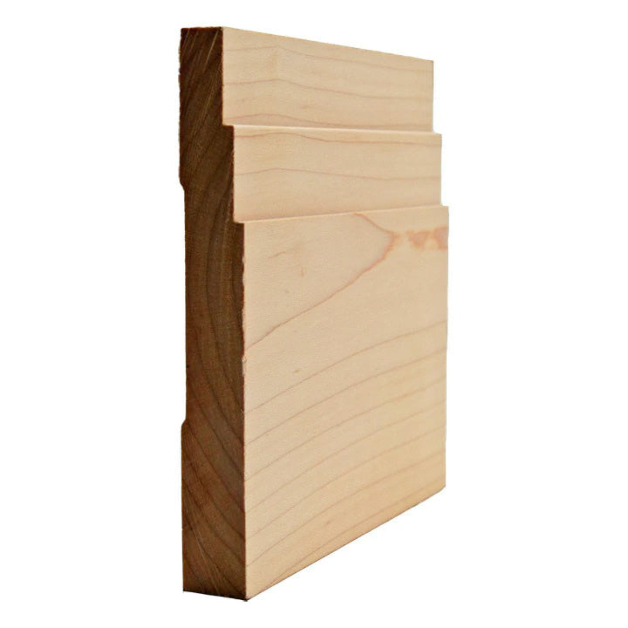 EWBB29 Contemporary Stepped 5-1/4" Tall x 11/16" Baseboard Unfinished