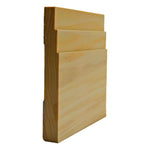 EWBB29 Contemporary Stepped 5-1/4" Tall x 11/16" Baseboard Unfinished