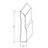 EWBB31 Colonial 3-3/4" Tall x 3/4" Baseboard Moulding. Unfinished
