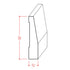 EWBB32 Beveled 3-1/2" Tall x 3/4" Baseboard Moulding. Unfinished