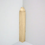 EWBB61 Base Inside Corner Block 7/8" square x 6-1/2" Tall Unfinished