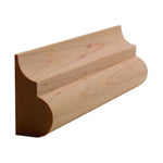 EWBC26 Nose and Cove 1-7/16" Tall x 3/4" Base Cap Moulding. Unfinished