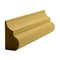 EWBC26 Nose and Cove 1-7/16" Tall x 3/4" Base Cap Moulding. Unfinished - Tundra Globe