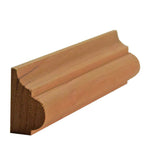 EWBC27 Nose and Cove 1-1/4" Tall x 3/4" Base Cap Moulding. Unfinished