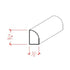 EWBS11 Baseboard Shoe 3/4" Tall x 1/2" Quarter Round. Unfinished