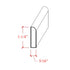 EWBS16 Baseboard Shoe 1-1/4" Tall x 5/16" Flat with Radius. Unfinished