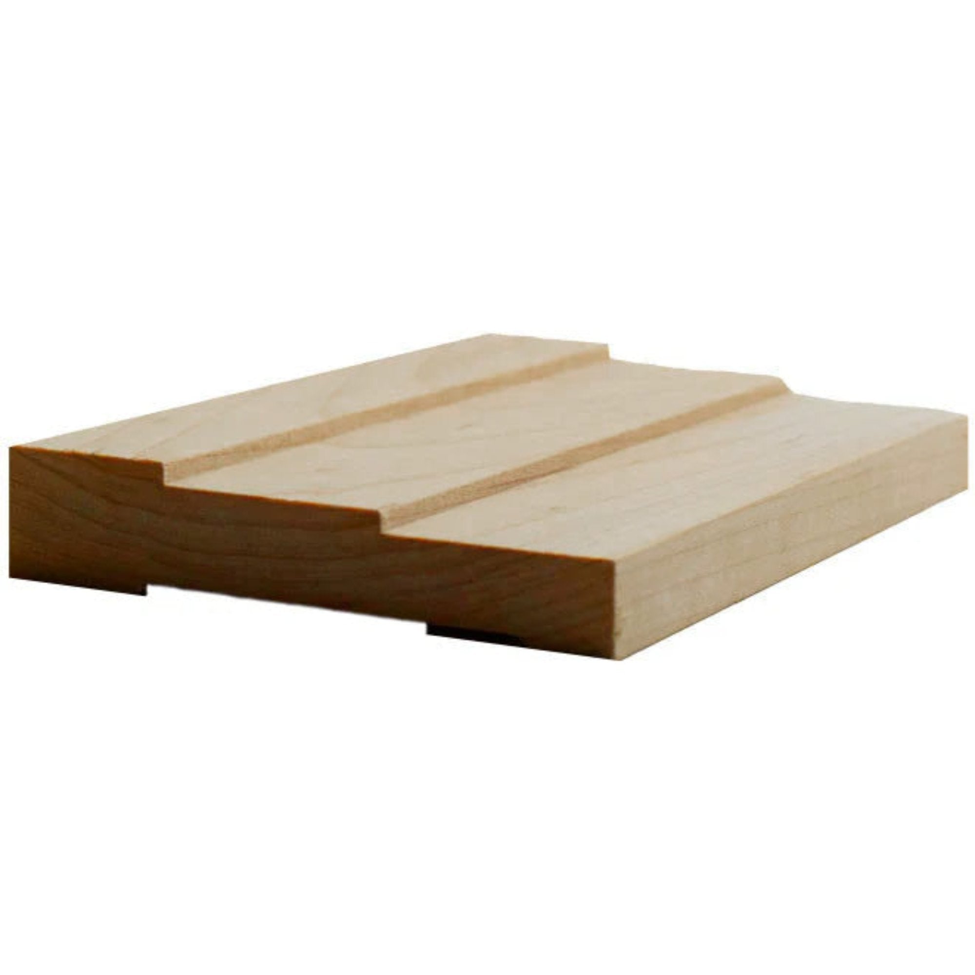 EWCA35 Contemporary 3-1/2" wide x 3/4" Stepped Casing. Unfinished Trim