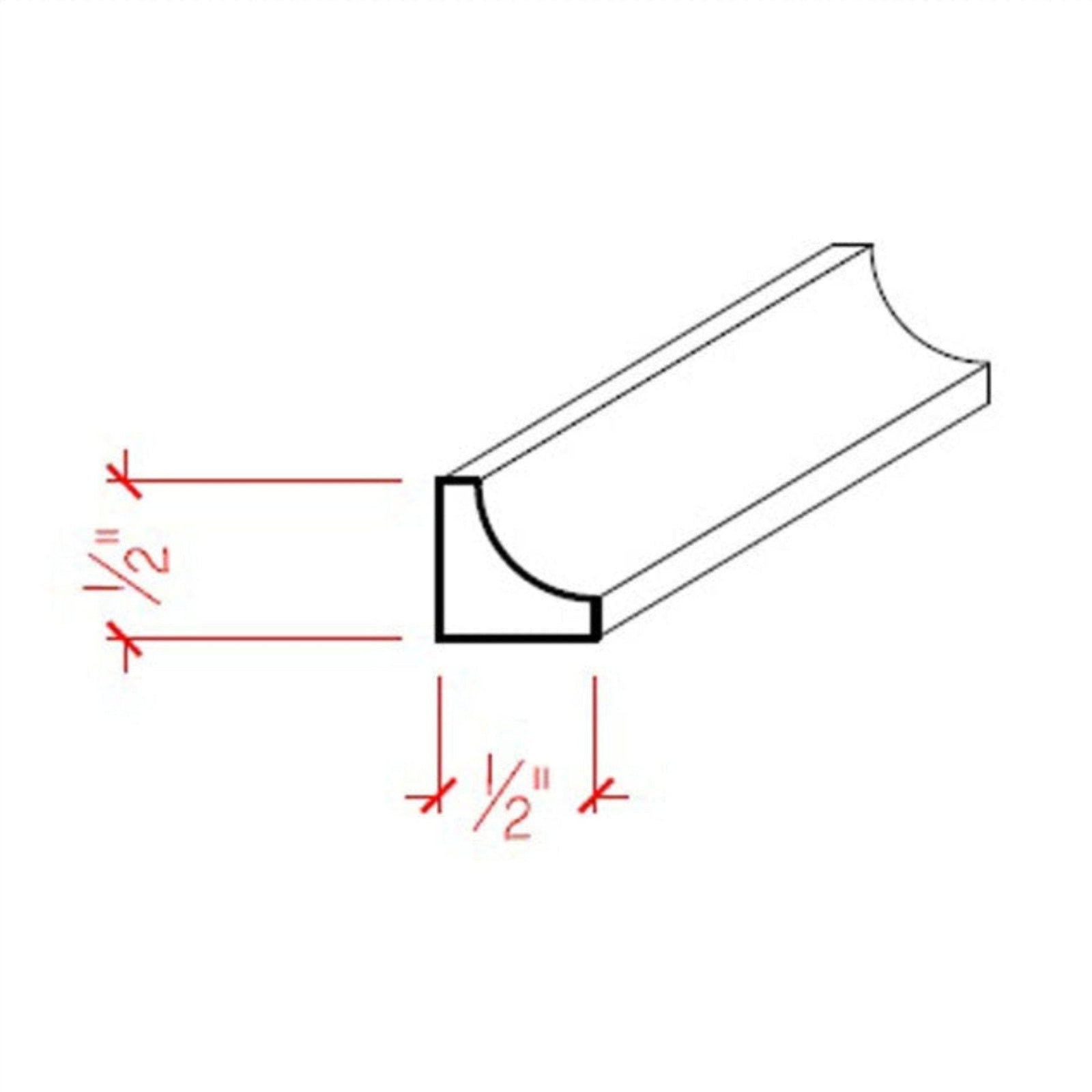 EWCC11 Cove Molding 1/2