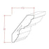 EWCR30 Crown 7/8" x 4-1/2" Unfinished 3-1/2" High x 2-7/8" Deep