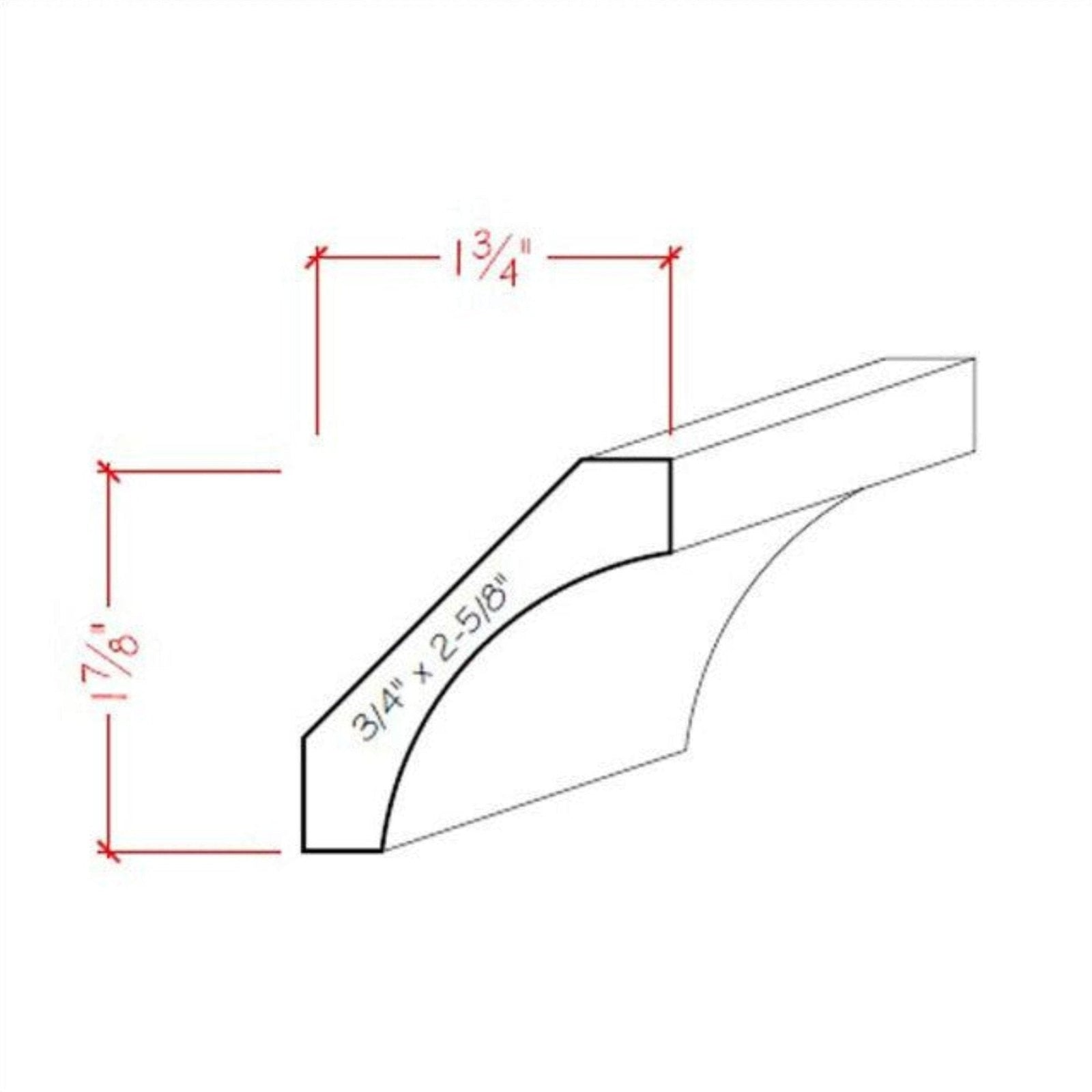 EWCR39 Cove Crown 3/4