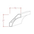 EWCR39 Cove Crown 3/4" x 2-5/8" Unfinished 1-7/8" High x 1-3/4" Deep