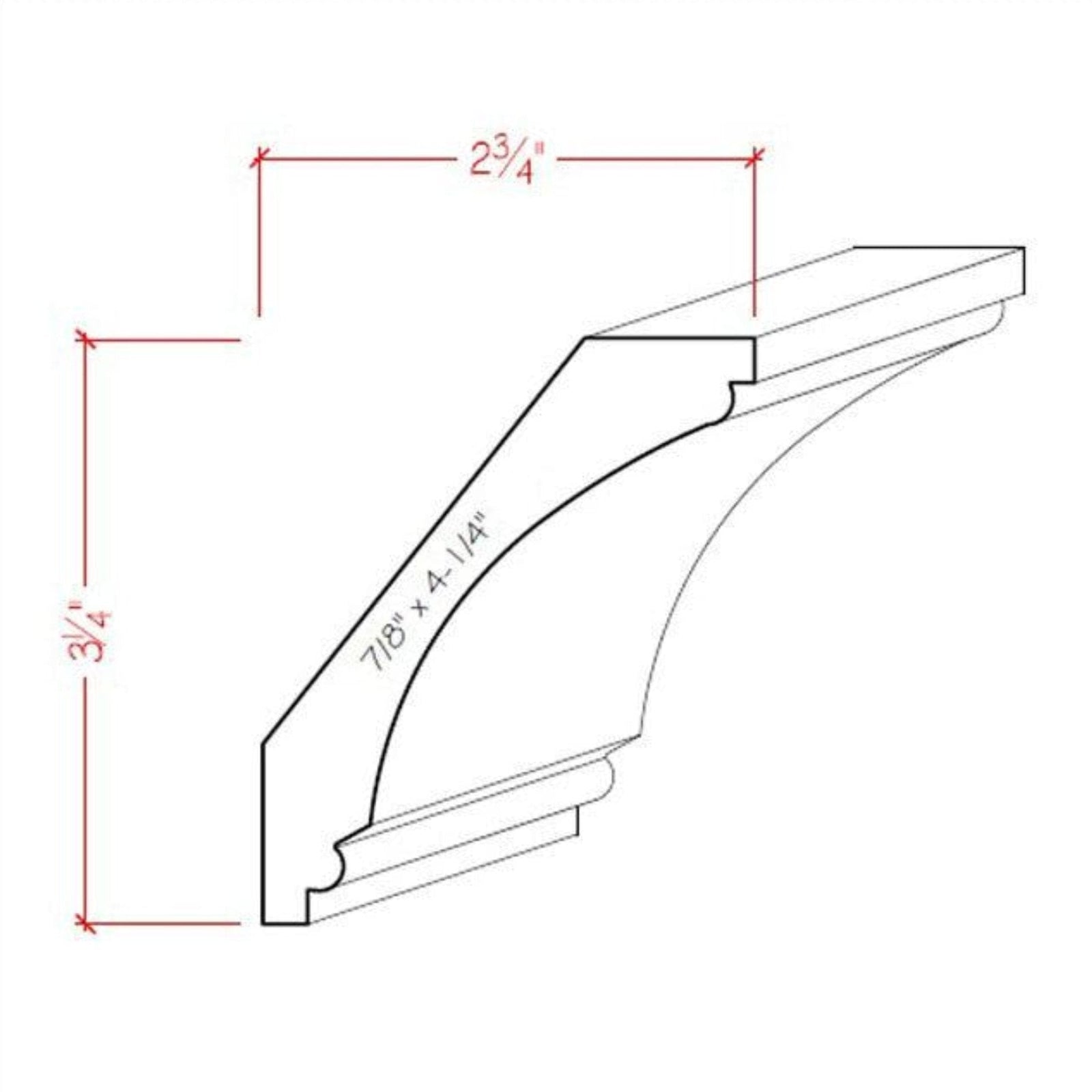 EWCR43 Cove Crown 7/8