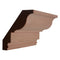 EWCR47 Colonial Crown 3/4" x 4" Unfinished 3" High x 2-5/8" Deep