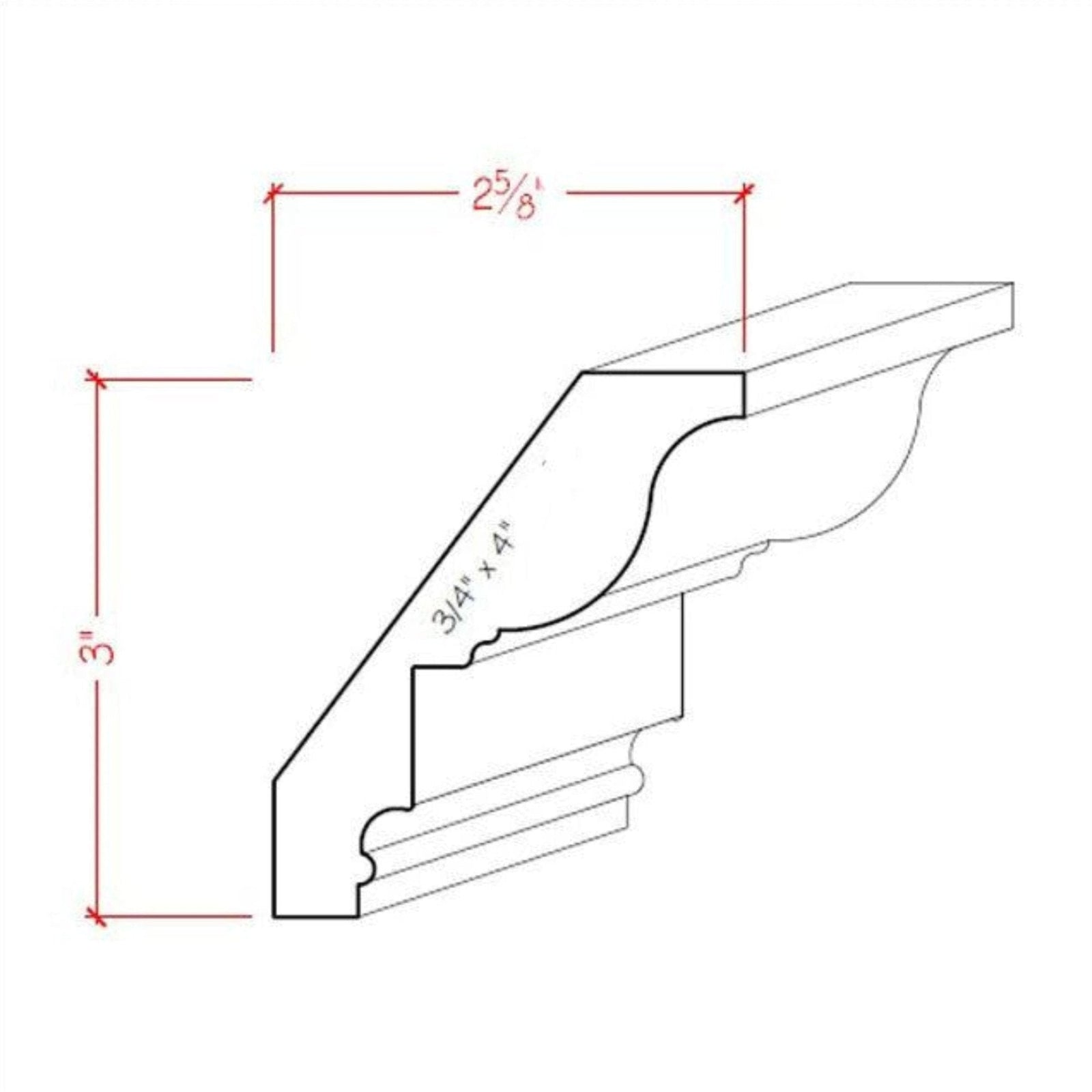 EWCR47 Colonial Crown 3/4