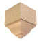 EWCR83 Crown Outside Corner Block 4-1/4" Tall x 3" deep 6" Face Unfinished