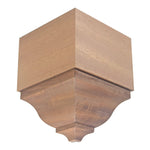 EWCR83 Crown Outside Corner Block 4-1/4" Tall x 3" deep 6" Face Unfinished