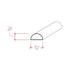 EWHR11 Half Round 3/4" Wide x 3/8" Moulding Trim. Unfinished