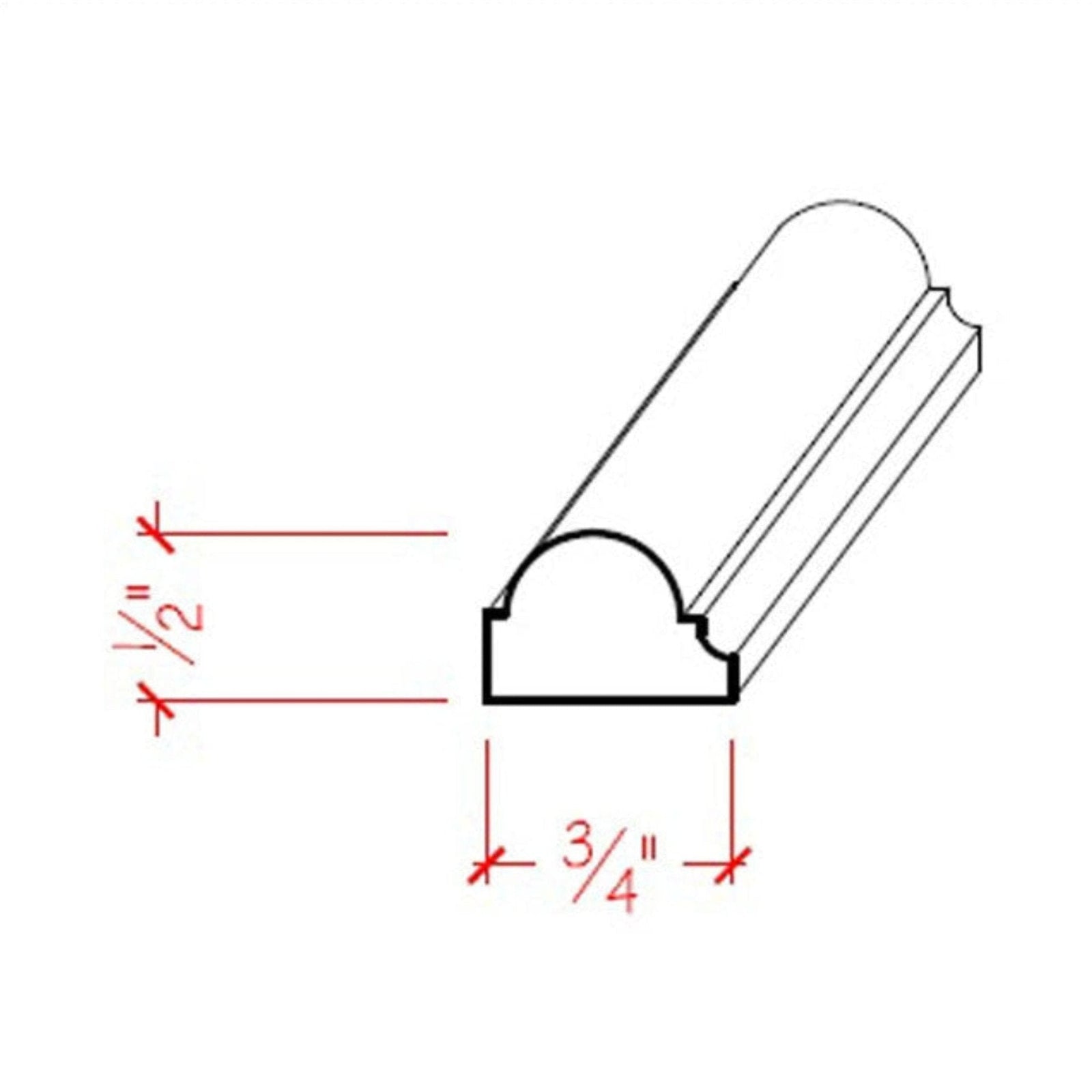 EWPM32 Mini Panel Molding 3/4
