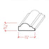 EWPM33 Nose & Cove Panel Molding 1-1/4" wide x 9/16" Trim. Unfinished