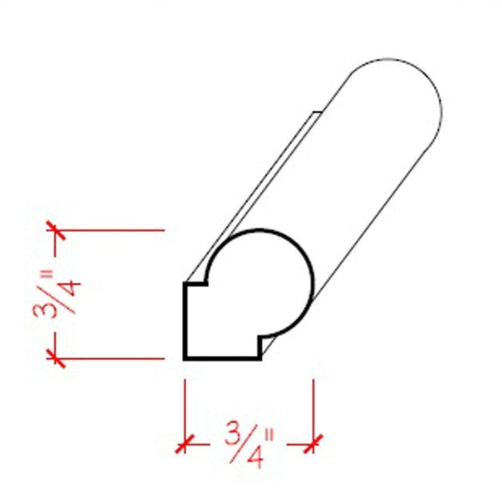 EWPM40 Round Panel Moulding Trim 3/4