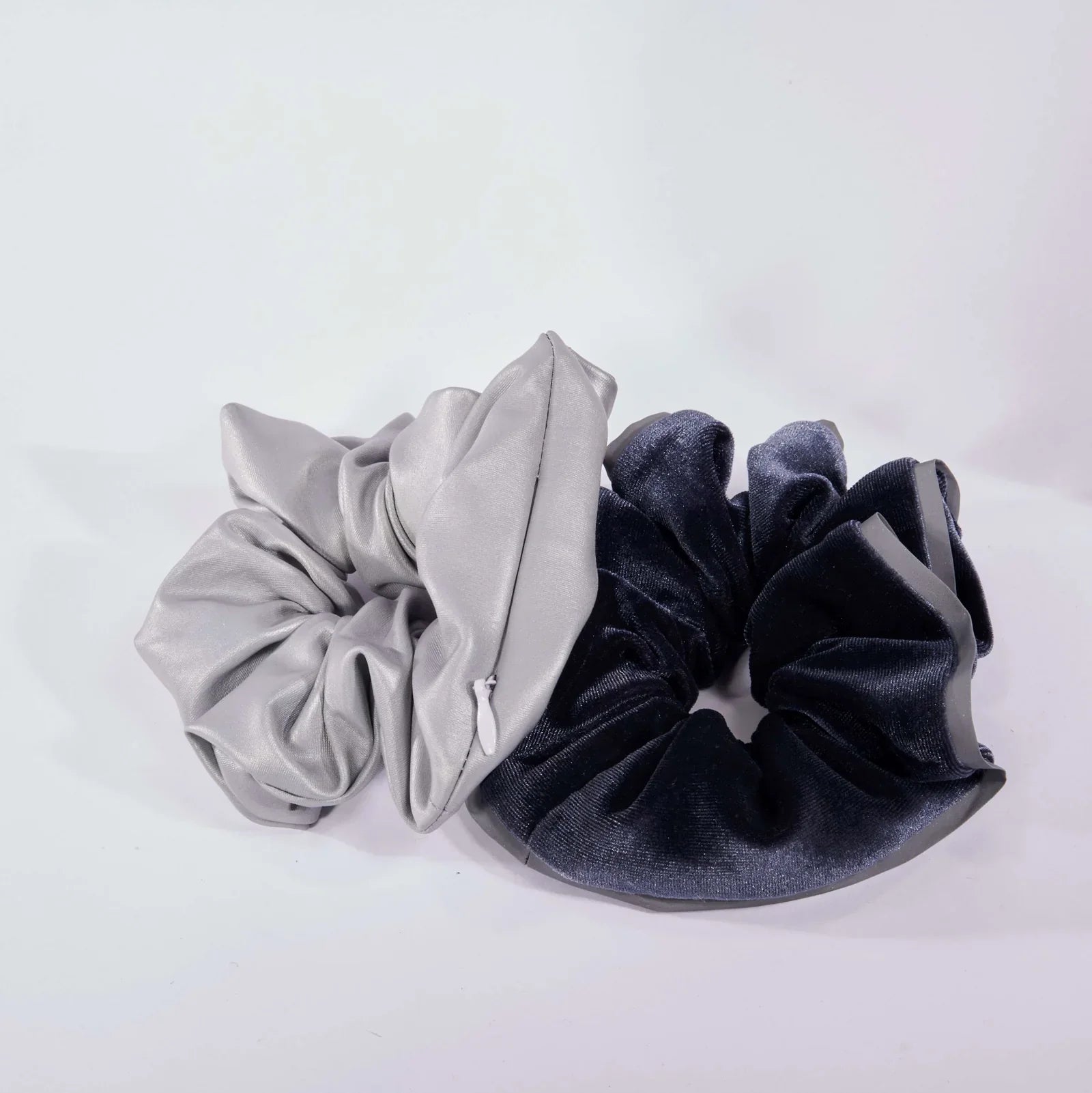 Reflective Scrunchies with Pockets Electric Yoga Two Pack - Ponytail Holders