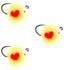 3 Pack Tungsten Bead Tactical Euro Oregon Cheese Jig Egg Barbless Czech Nymph Fly - Size 14