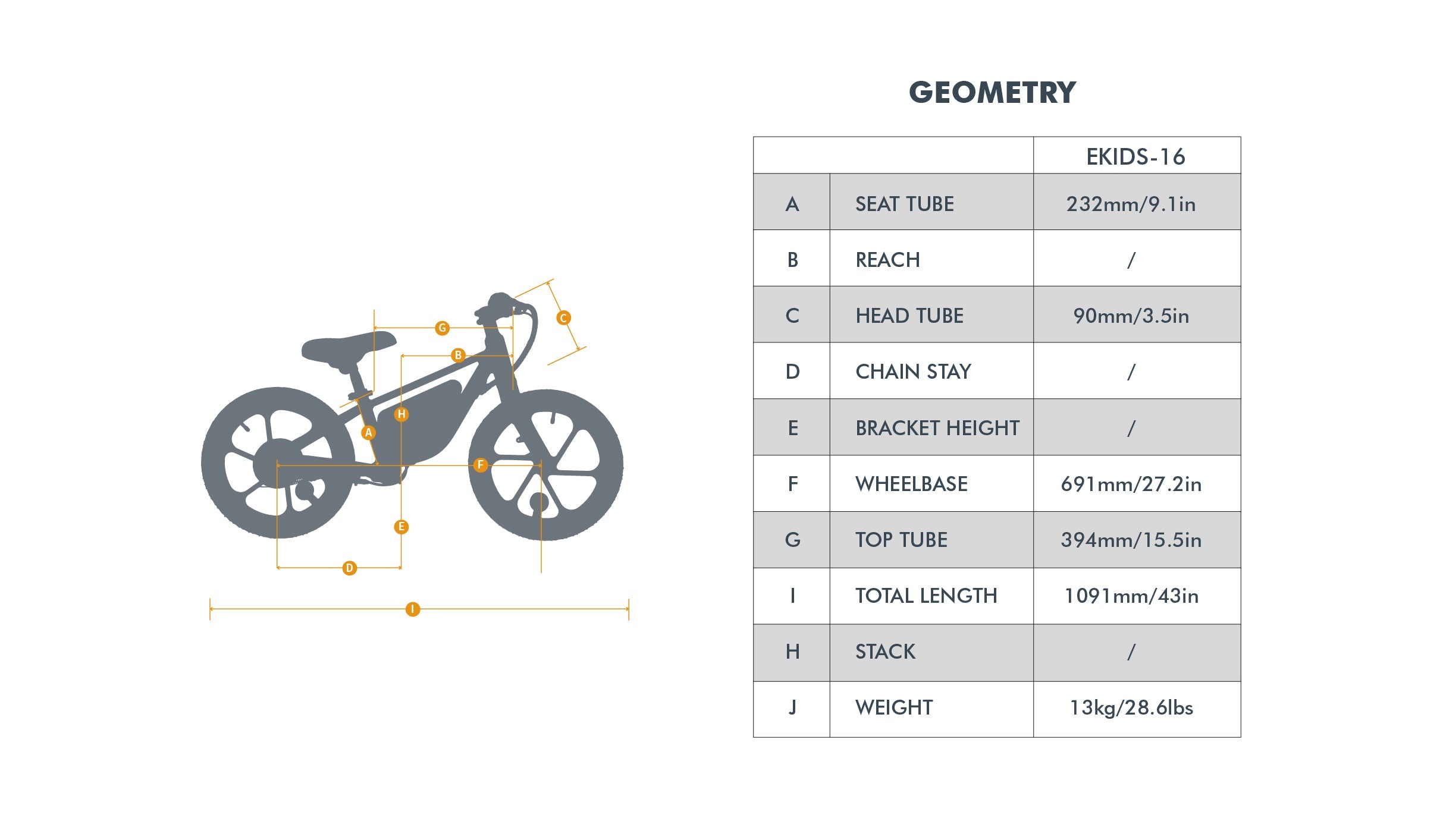 EKIDS16 1.0 - Electric Bicycle