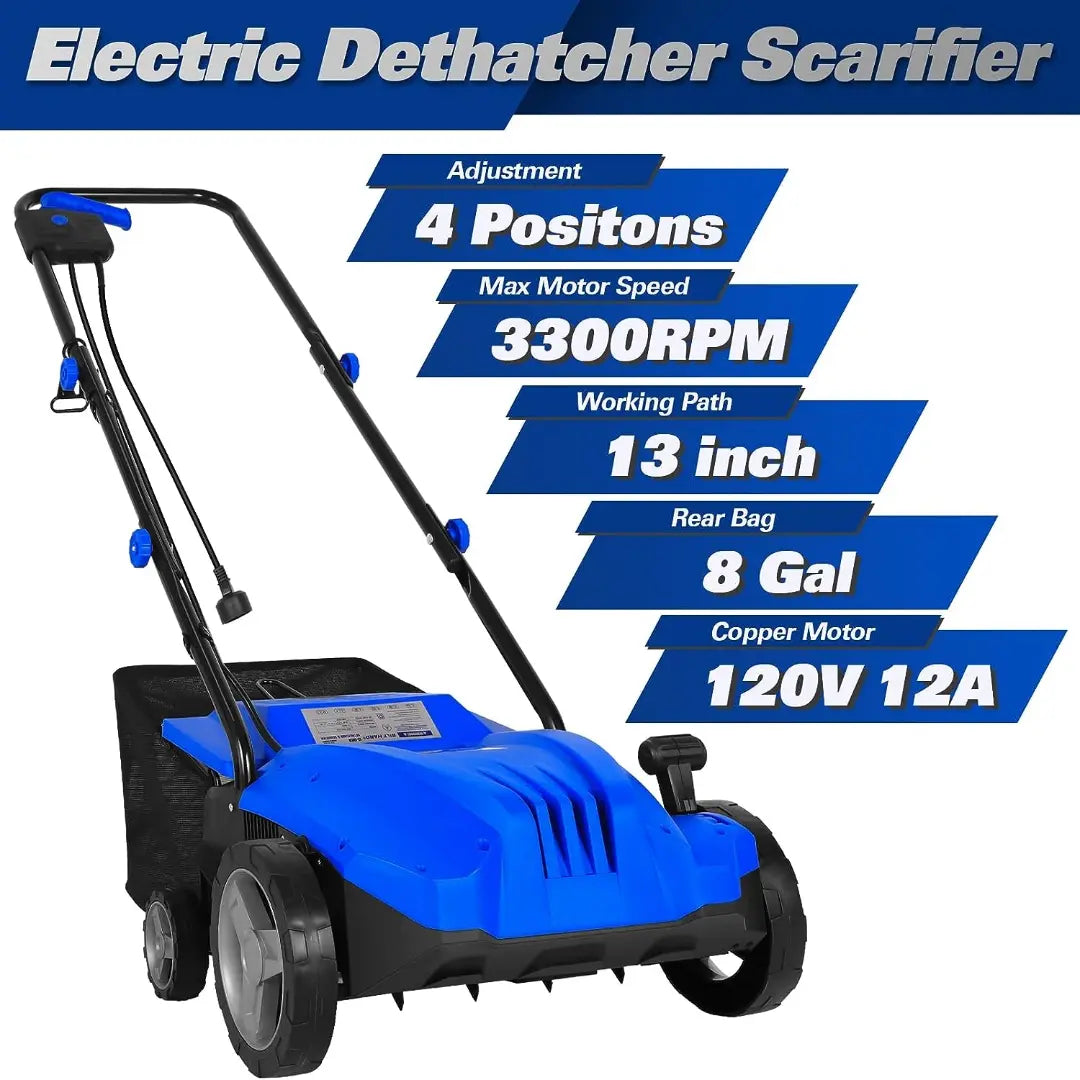 BILT HARD 12 Amp Electric Dethatcher & Scarifier: 13