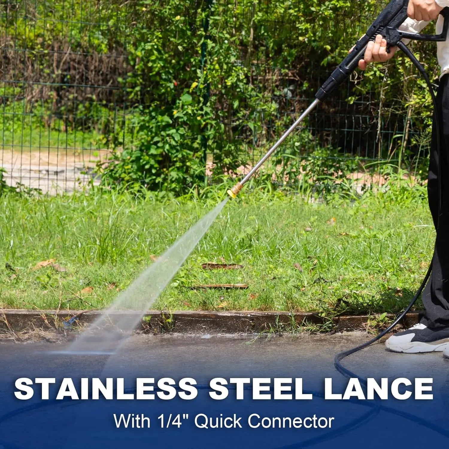 Electric Pressure Washer, 2465 PSI 1.76 GPM Power Washer, 5-Nozzle Set, Built-in Soap Tank, 20 Ft Hose, 35 Ft Power Cord, Stainless Steel Wand, for Cars, Driveway, Home, Patios