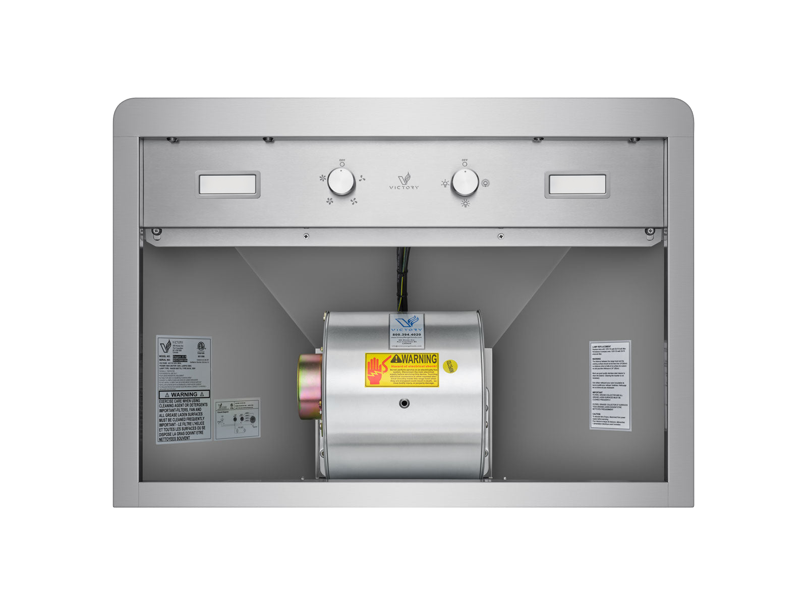 36 Inch 600 CFM Wall Mounted Range Hood - VICTORY Elegant
