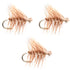 3 Pack Barbless Tan Elk Hair Caddis Classic Trout Dry Flies Size 18