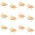 Barbless Yellow Elk Hair Caddis Classic Trout Dry Flies 1 Dozen Flies Size 18
