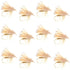 Barbless Yellow Elk Hair Caddis Classic Trout Dry Flies 1 Dozen Flies Size 12