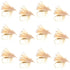 Barbless Yellow Elk Hair Caddis Classic Trout Dry Flies 1 Dozen Flies Size 14