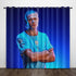 Erling Haaland Curtains Pattern Blackout Window Drapes
