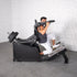 Excel Glute Line Hack Squat / Front Squat - Muscle D Fitness - Plate Load Squat Machine - Counter Balanced - Plate Storage Pegs