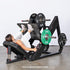 Excel Linear Leg Press - Muscle D Fitness - Plate Load Leg Press - Adjustable Back Pad - Plate Storge Pegs