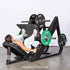Excel Linear Leg Press - Muscle D Fitness - Plate Load Leg Press - Adjustable Back Pad - Plate Storge Pegs