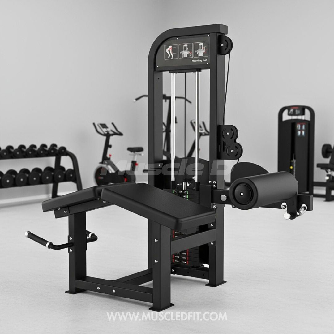 Excel Prone Leg Curl - Muscle D Fitness - Selectorized Hamstring Curl