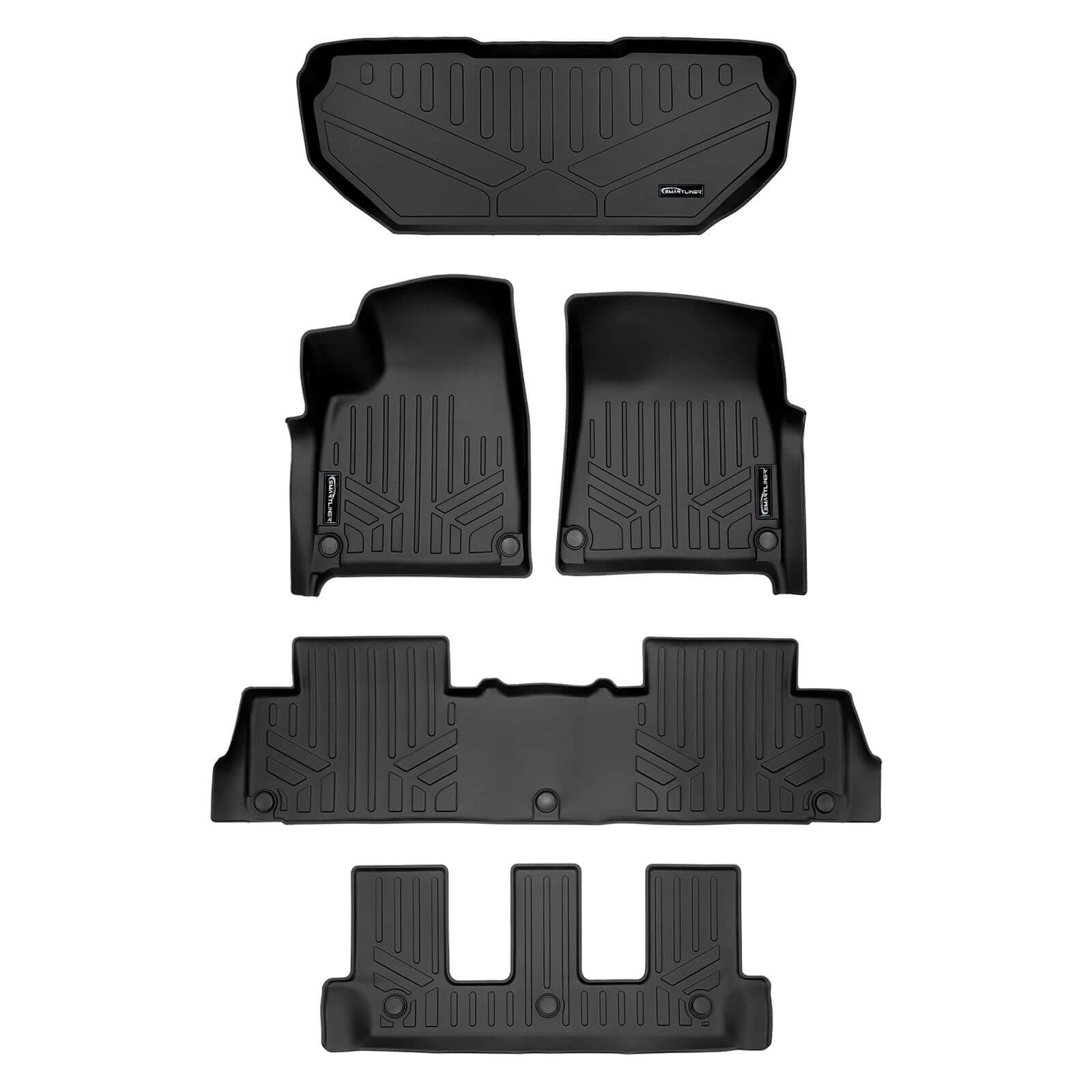 SMARTLINER Custom Fit Floor Liners For 2022-2024 Rivian R1S