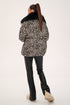 Genuine Polar Fox Leopard Luxe Down Parka