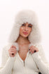 Genuine Arctic Fox Fur Genuine Leather Hat