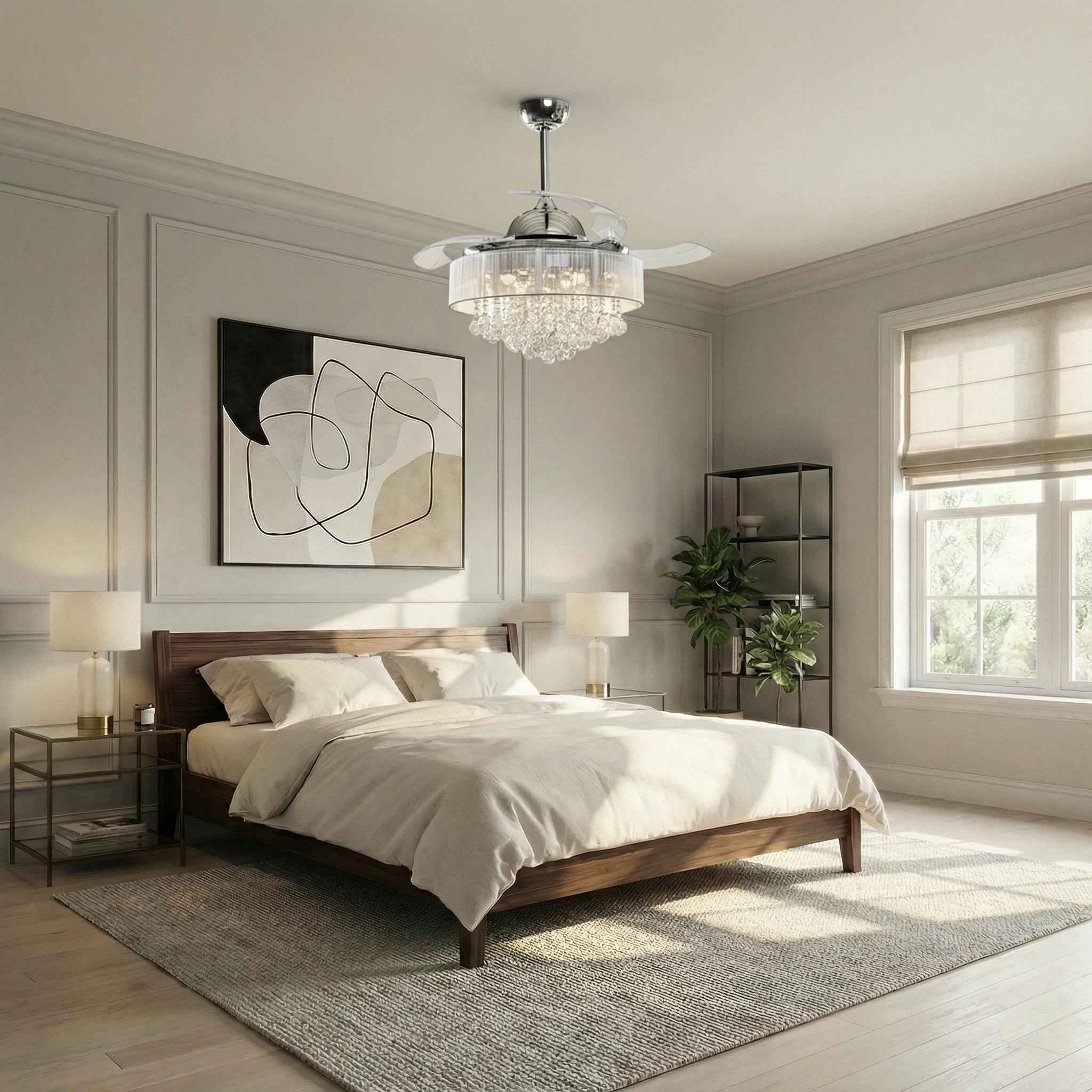 42" Broxburne Smart Fan with LED Light