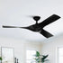 52" Windmill Industrial DC Motor Downrod Mount Reversible Ceiling Fan with Remote Control