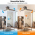 48" Kielah Farmhouse Flush Mount Reversible Ceiling Fan with Lighting and Remote Control
