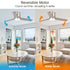 48" Satin Nickel Flush Mount Low Profile Ceiling Fan with LED Lighting