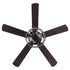 52" Dicken Modern Downrod Mount Reversible Crystal Ceiling Fan with Lighting
