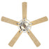 52" Dicken Modern Downrod Mount Reversible Crystal Ceiling Fan with Lighting