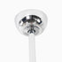 52" Dicken Modern Downrod Mount Reversible Crystal Ceiling Fan with Lighting