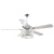 52" Dicken Modern Downrod Mount Reversible Crystal Ceiling Fan with Lighting